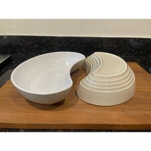 Pfaltzgraff cappuccino kidney serving bowls